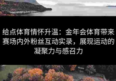 给点体育情怀升温：金年会体育带来赛场内外粉丝互动实录，展现运动的凝聚力与感召力